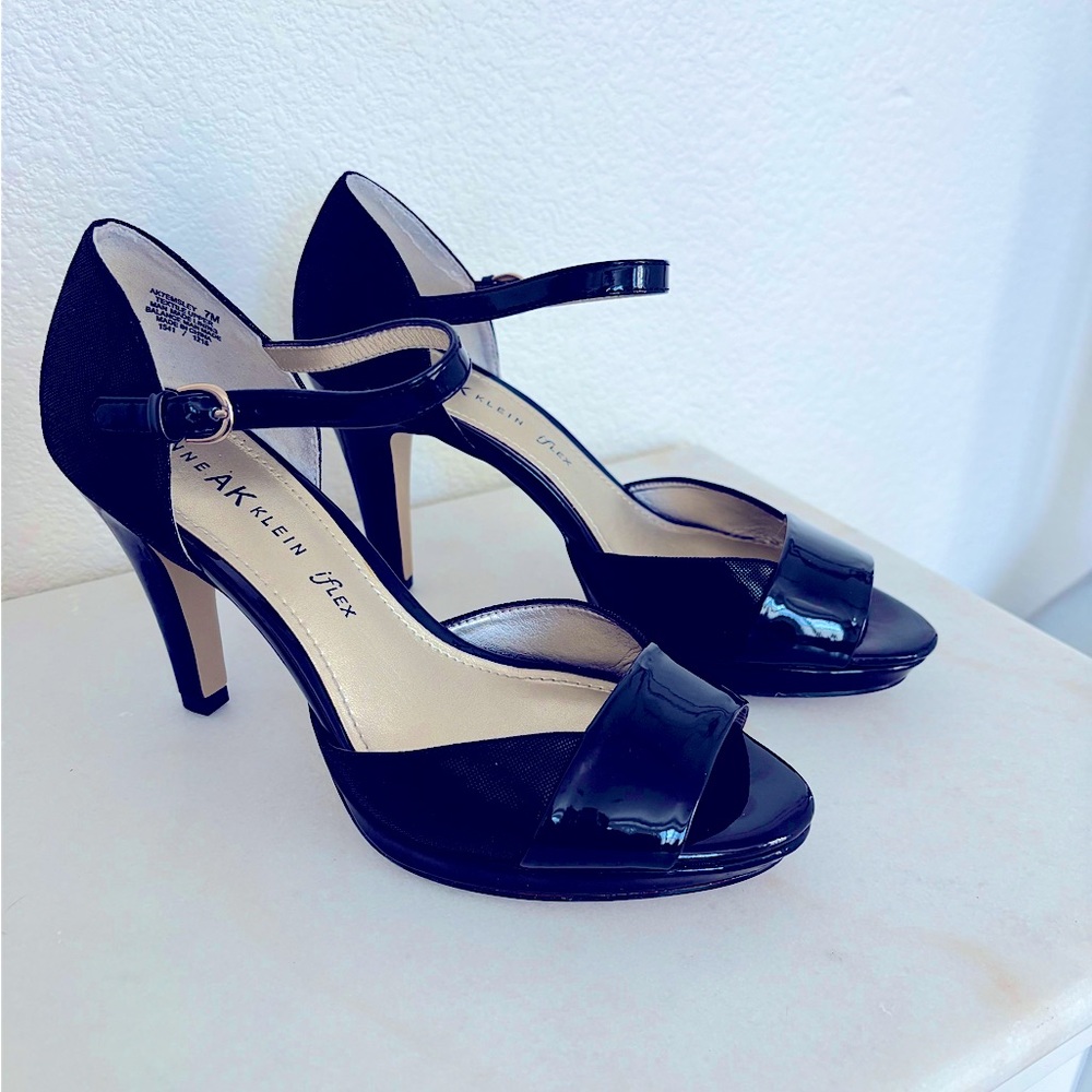 New - Anne Klein iflex Black AK7EMSLEY Pump/Heel Size -7M